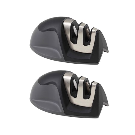 1947Kitchen Dual Edge Grip Ultra Sharp Knife Sharpener, 2PK TI-CHAKS-BLA-2PK